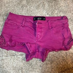 Hot pink hollister shorts